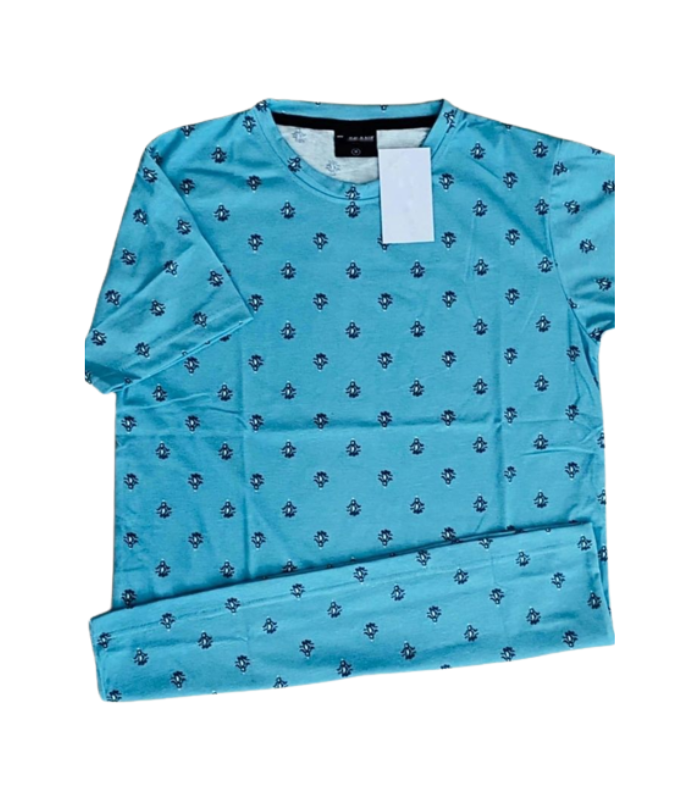 Printed Blue T Shirt