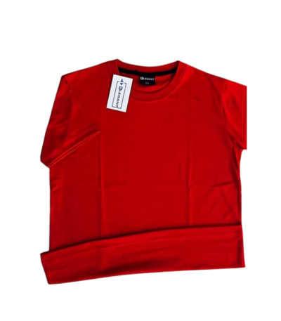 Elegent Plain Color T Shirt Red